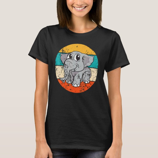 Camiseta Elephant Vintage Retro (Frente)