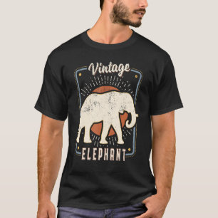 Camiseta Elephant Vintage Retro Classic Animal Love 1
