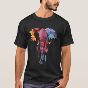 Camiseta Elephant Watercolor Para Pessoas Que Adoram Elefan