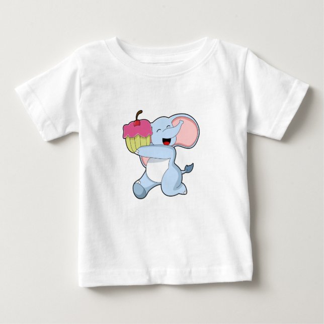 Camiseta Elephant with Cake (Frente)
