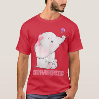 Camiseta Elephantastic Cute Flower Girls Elephant 