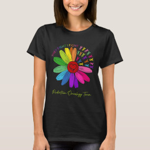 Camiseta Eles Combatem-Me. Equipe de Oncologia. Radiação On