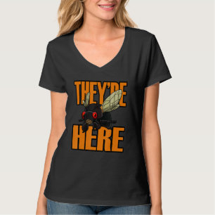 Camiseta Eles estão aqui Cicadas Brood X 2021 Engraçado Cic
