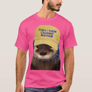 Camiseta Eles Estão Causando A Má Piada Engraçada