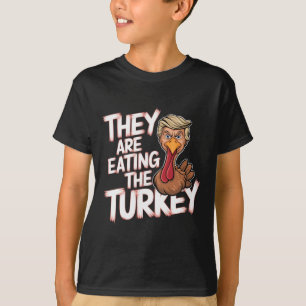 Camiseta Eles Estão Comendo A Turquia Donald Trump Ação De 