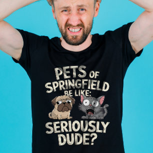 Camiseta Eles estão comendo cachorros comendo gatos animais