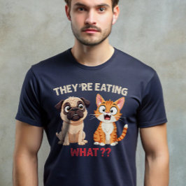 Camiseta Eles estão comendo cachorros comendo gatos Funny T