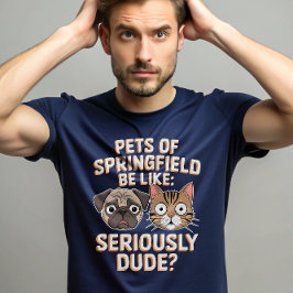 Camiseta Eles estão comendo cachorros gatos Springfield Pet