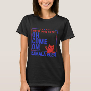 Camiseta Eles estão comendo os animais, vamos, Kamala Harri