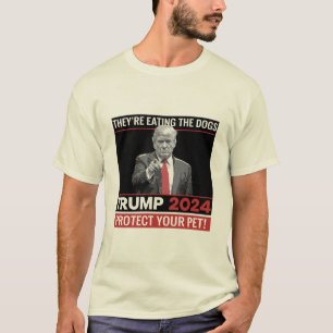 Camiseta Eles Estão Comendo Os Cães Debate Trump 2024 