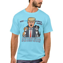 Eles estão comendo os cães Engraçados Trump Kamala
