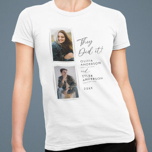 Camiseta Eles Fizeram-No Com Foto De Formatação Dupla
