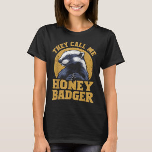 Camiseta Eles Me Chamam De Mel Badger Engraçada E Divertida