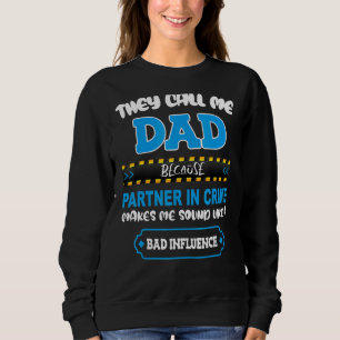 Camiseta Eles Me Chamam De Parceiro Pai Em Crimes, Parece M