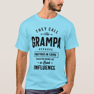 Camiseta Eles Me Chamam De Vovô Porque Parceiro Na Gramp Do