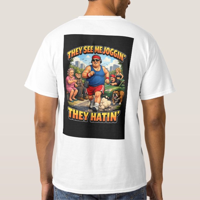 Camiseta Eles me veem correndo (Verso)