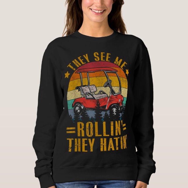 Camiseta Eles Me Veem Rolando Golfe (Frente)