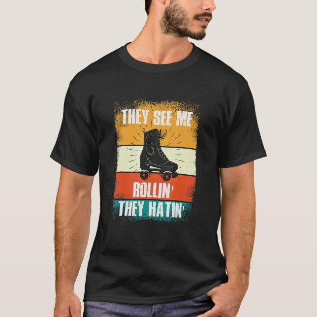 Camiseta Eles Me Veem Rollin Eles Odiam Homens De Pato Ska (Frente)