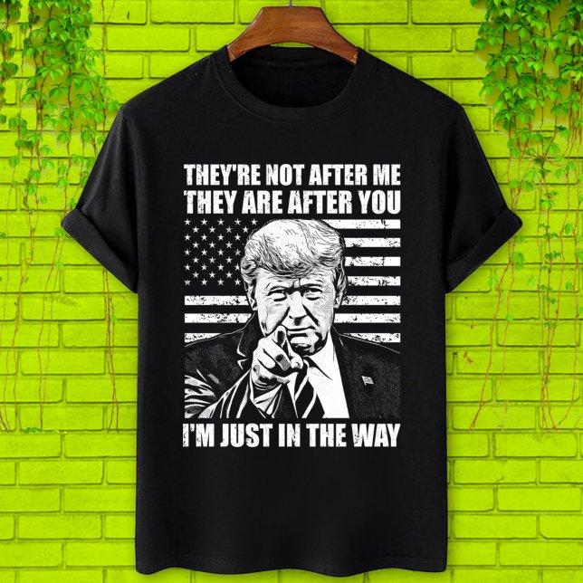 Camiseta Eles não estão atrás de mim, Trump (Criador carregado)