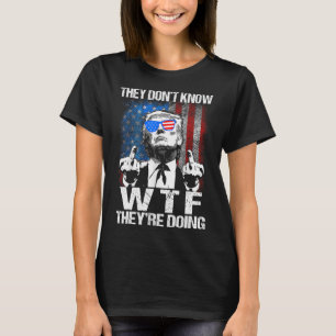 Camiseta Eles Não Sabem O Que Estão Fazendo Trump Engraçado