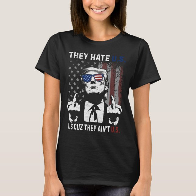Camiseta Eles nos odeiam porque não nos engraçam 4 de (Frente)