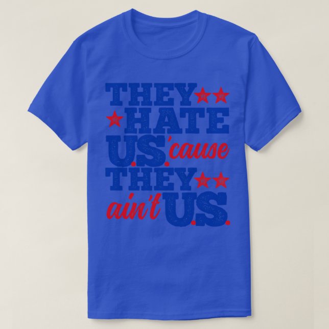 Camiseta Eles Nos Odeiam Porque Nos Apontam (Frente do Design)