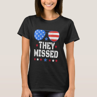 Camiseta Eles Perderam Óculos de sol da bandeira dos EUA em
