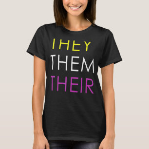 Camiseta Eles São Suas Pronuncias Não Binárias Lgbtq 2