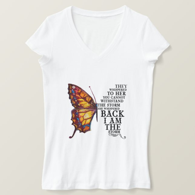 Camiseta Eles Sussurraram Para Ela Que Você Não Pode Suport (Frente do Design)