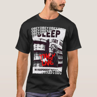 Camiseta Eles Vivem Vivo Ventilador Clássico de Horror de R
