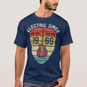 Camiseta Elétrica Desde 1969 Edição Limitada Guitarra Vinta