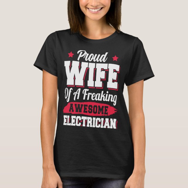 Camiseta Elétrica Lineman Esposa Eletrônica (Frente)