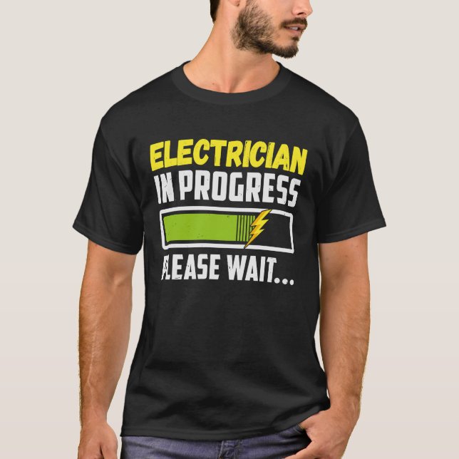Camiseta Eletricidade Em Curso Aguarde A Futura Eletricidad (Frente)
