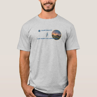 Camiseta Eletricidade em energia: Lit Home em uma Selvagem 