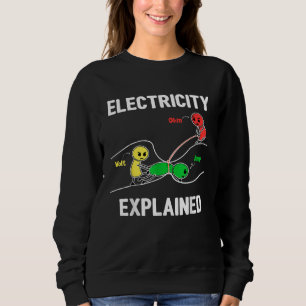 Camiseta Eletricidade Explicada Ohm Volt Ampere Eletricista