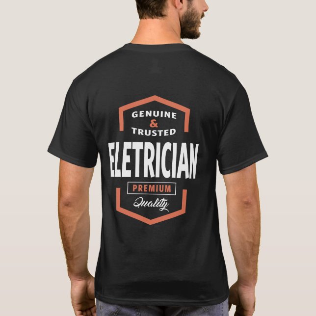 Camiseta Eletricidade | Ideias de presentes (Verso)