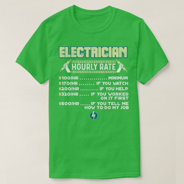 Camiseta eletricista (60) (Frente do Design)