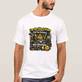 Camiseta Eletricista Engraçado Eu Acho Sua Resistência Choc