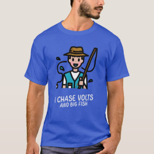 CAMISETA ELETRICISTA I PROCURA VOLTS E PEIXES GRANDES