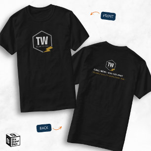 Camiseta Eletricista Profissional de Serviços Elétricos Log