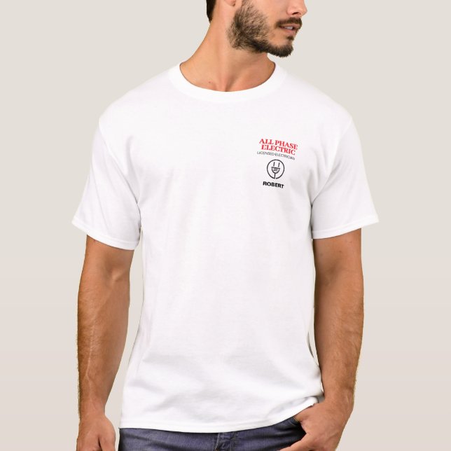 Camiseta Eletricista Profissional Publicidade (Frente)