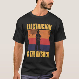 Camiseta Eletricista Resolve Problemas Estilo Pôr do Sol Re