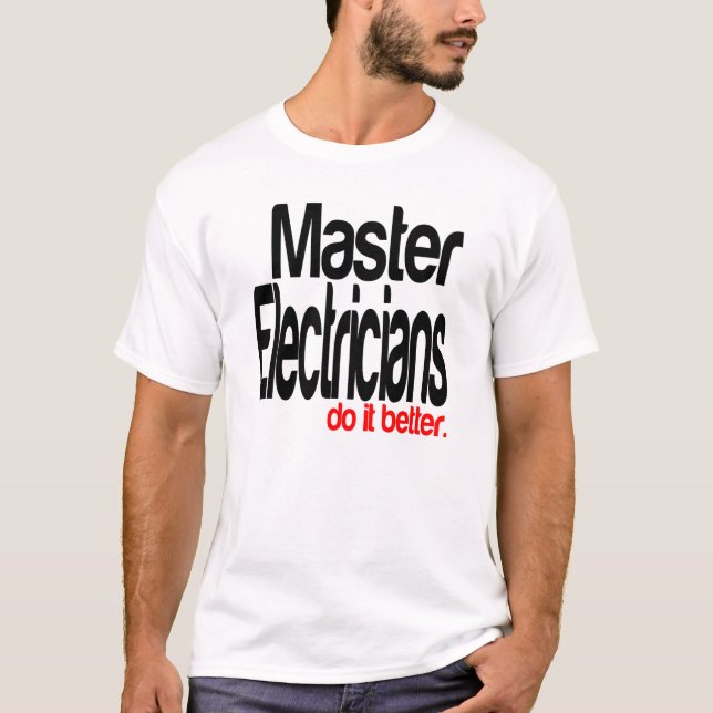 Camiseta Eletricistas-Mestre fazem melhor (Frente)