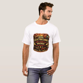Camiseta Eletricistas Reais Não Temem a Voltagem, Eles Resp
