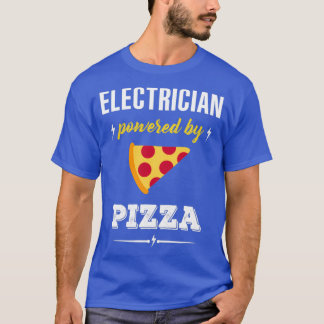 Camiseta Elétrico Alimentado Por PizzaTShirt