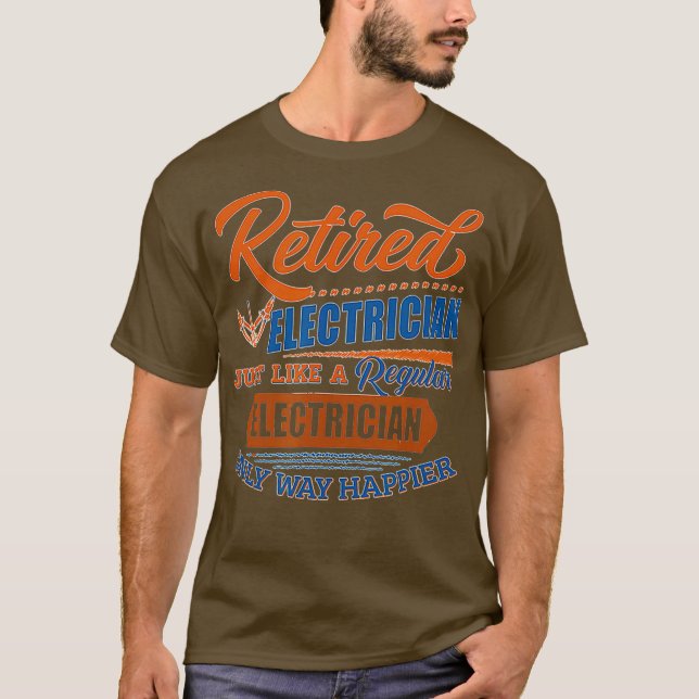 Camiseta Elétrico aposentado - Presente elétrico (Frente)