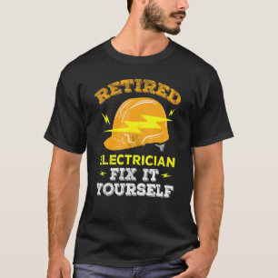 Camiseta Elétrico - Engenheiro De Eletricidade Aposentada