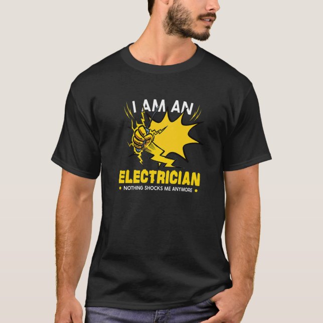 Camiseta Elétrico Engenheiro Elétrico Lineman (Frente)