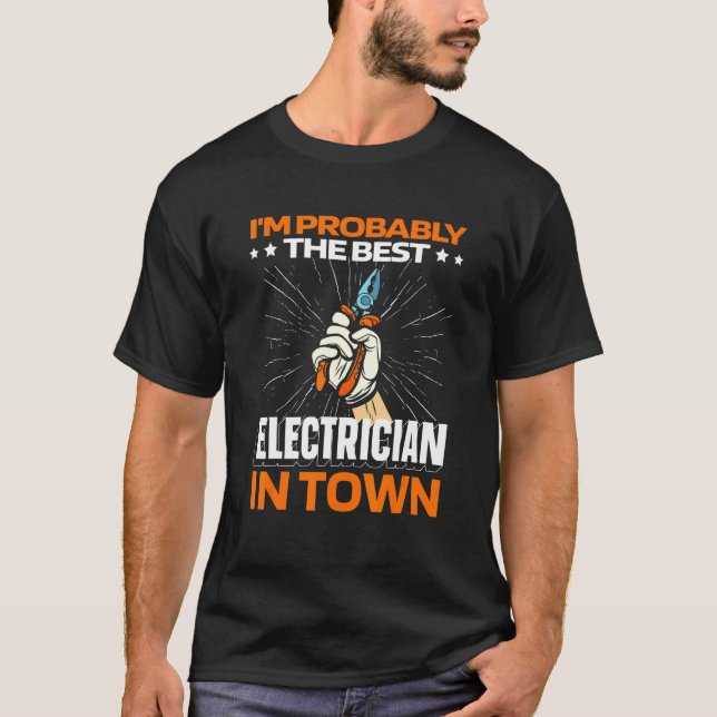 Camiseta Elétrico Engenheiro Plier Lineman (Frente)