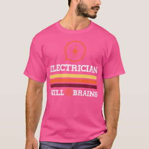 Camiseta Elétrico Engraçado Dizendo Voltagem do Eletro-Work